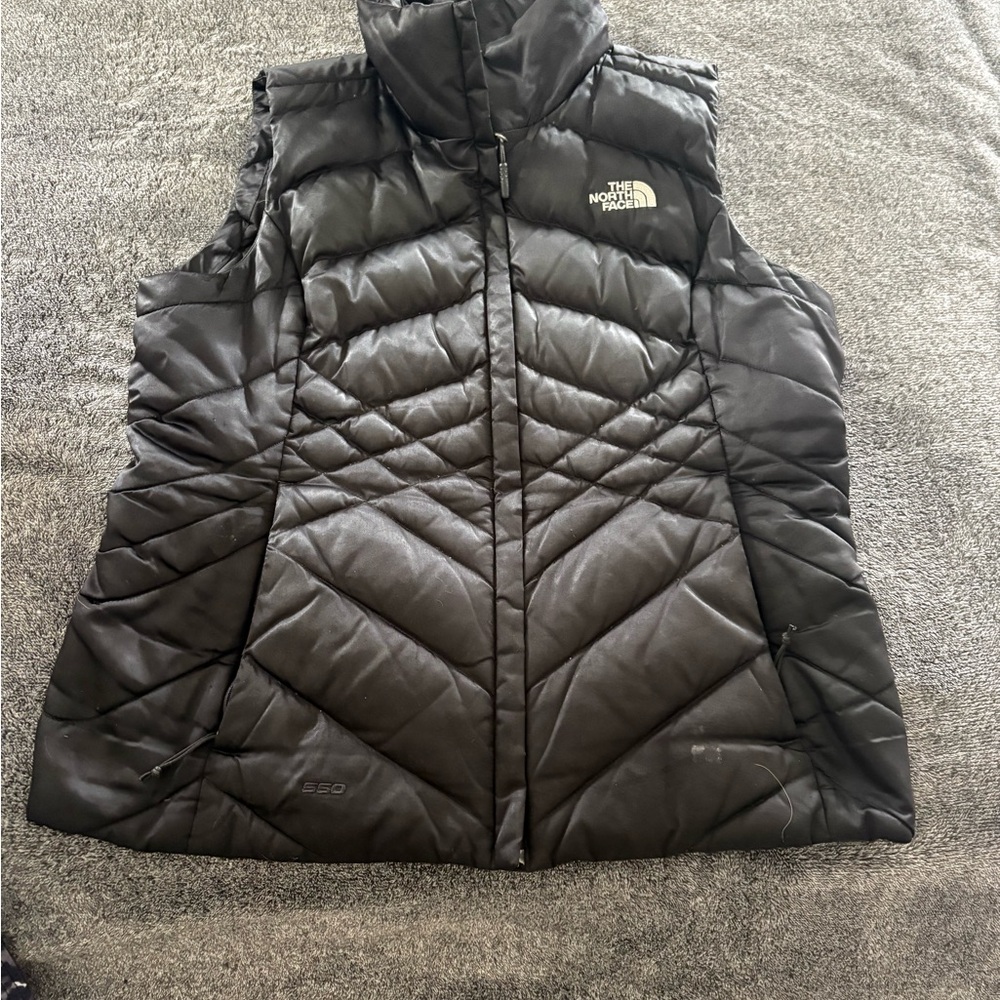 The North Face Black Quilted Down Vest - Women's